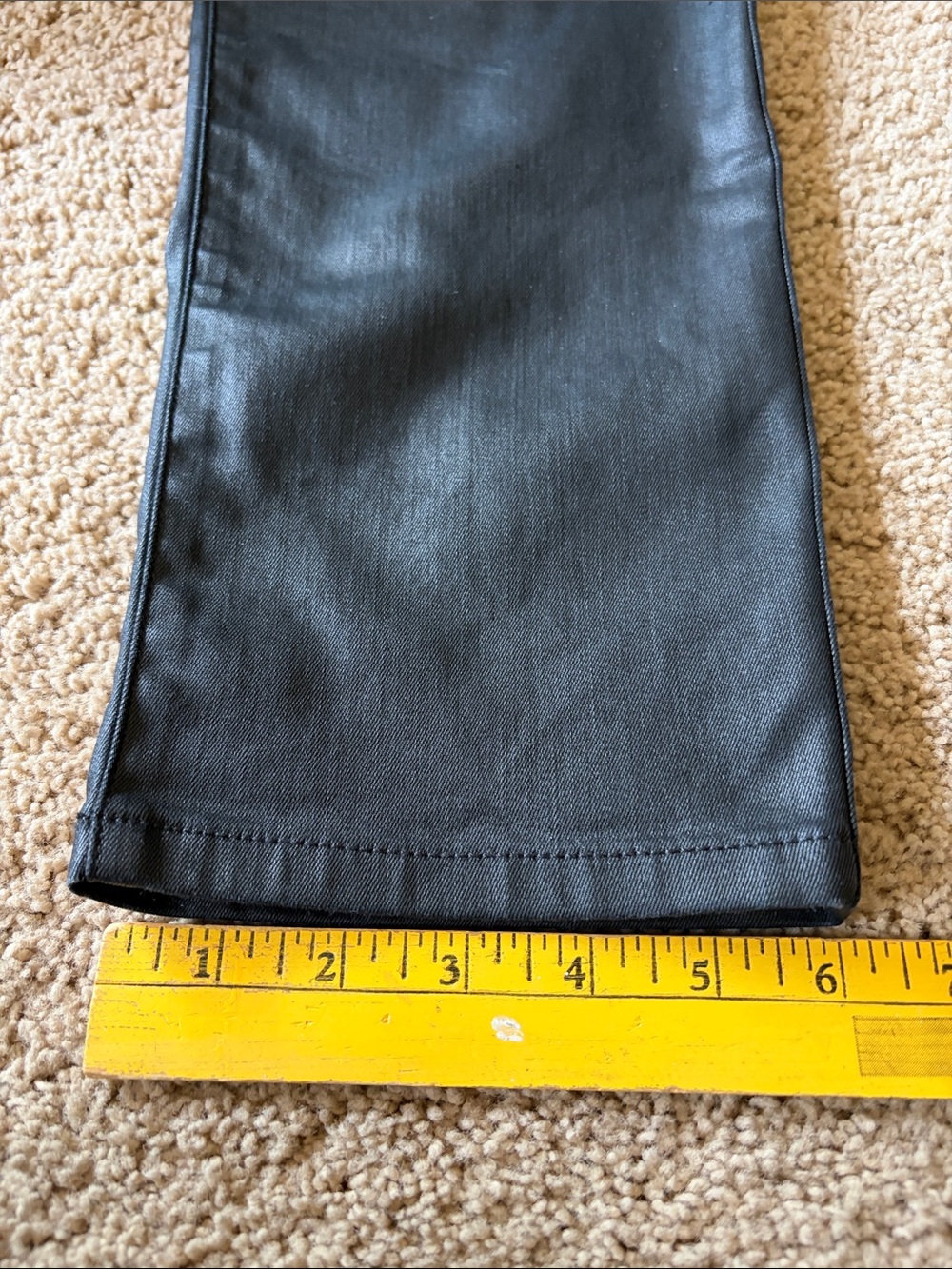 NWOT Banana Republic Curvy High-Rise Slim Coated Jean Black Stretch Sz 28/6 - Picture 14 of 16